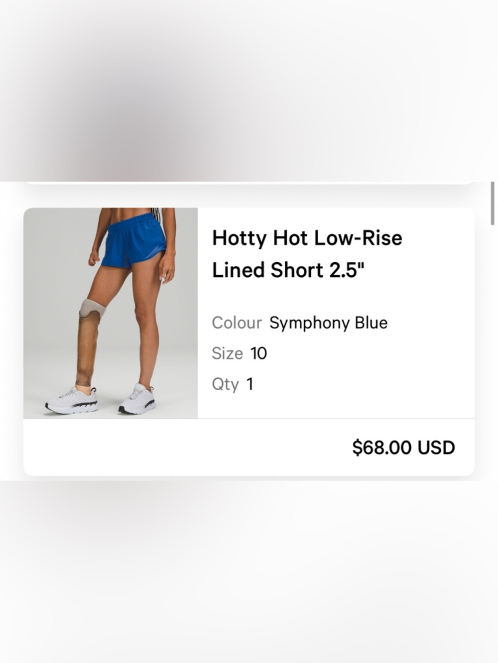 lululemon athletica Hotty Hot Low-Rise Lined Shorts 2.5” in Symphony Blue